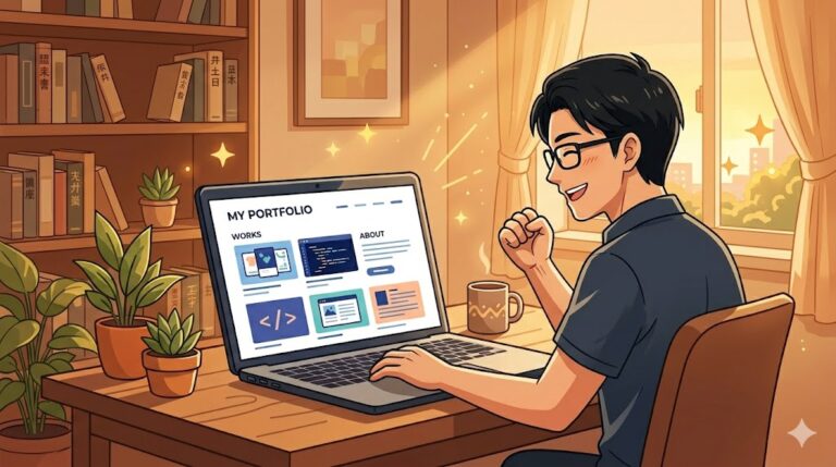 副業初心者がAIでポートフォリオサイトを作った話