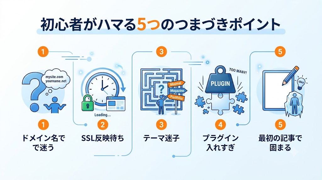 未経験で実際にハマった5つのつまづきポイント